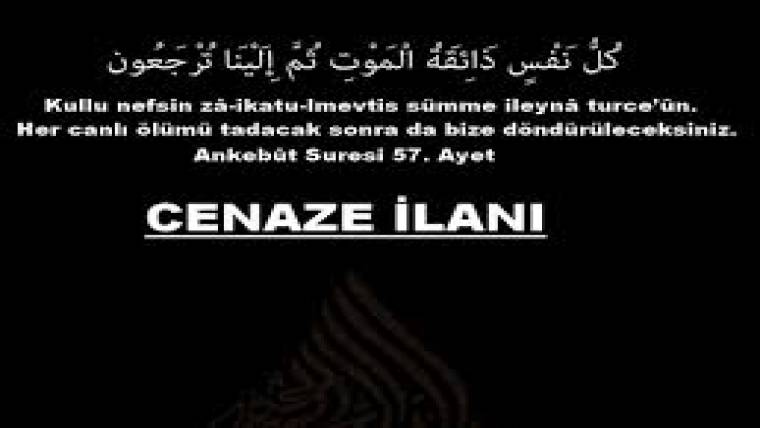 Vefat İlanı: Emsel Ceylan